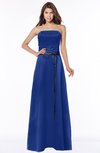 ColsBM Jazlynn Electric Blue Luxury A-line Bateau Zip up Satin Floor Length Bridesmaid Dresses