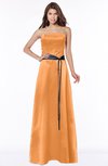 ColsBM Jazlynn Mango Luxury A-line Bateau Zip up Satin Floor Length Bridesmaid Dresses