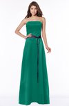 ColsBM Jazlynn Pepper Green Luxury A-line Bateau Zip up Satin Floor Length Bridesmaid Dresses