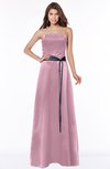ColsBM Jazlynn Silver Pink Luxury A-line Bateau Zip up Satin Floor Length Bridesmaid Dresses