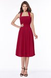 ColsBM Montana Dark Red Luxury A-line Sleeveless Chiffon Pleated Bridesmaid Dresses