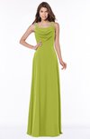 ColsBM Thea Green Oasis Elegant Wide Square Sleeveless Half Backless Chiffon Beaded Bridesmaid Dresses