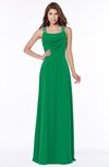 ColsBM Thea Green Elegant Wide Square Sleeveless Half Backless Chiffon Beaded Bridesmaid Dresses