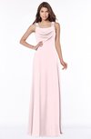 ColsBM Thea Petal Pink Elegant Wide Square Sleeveless Half Backless Chiffon Beaded Bridesmaid Dresses