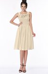 ColsBM Lainey Novelle Peach Gorgeous A-line Wide Square Sleeveless Chiffon Knee Length Bridesmaid Dresses