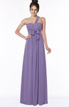 ColsBM Kaylin Chalk Violet Gorgeous A-line One Shoulder Sleeveless Floor Length Bridesmaid Dresses