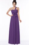 ColsBM Kaylin Dark Purple Gorgeous A-line One Shoulder Sleeveless Floor Length Bridesmaid Dresses