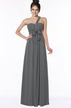ColsBM Kaylin Grey Gorgeous A-line One Shoulder Sleeveless Floor Length Bridesmaid Dresses