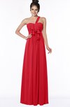 ColsBM Kaylin Red Gorgeous A-line One Shoulder Sleeveless Floor Length Bridesmaid Dresses