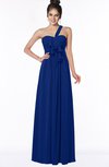 ColsBM Kaylin Sodalite Blue Gorgeous A-line One Shoulder Sleeveless Floor Length Bridesmaid Dresses
