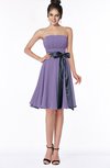 ColsBM Amiya Lilac Glamorous A-line Sleeveless Zip up Chiffon Knee Length Bridesmaid Dresses