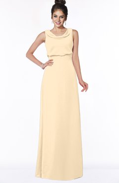 ColsBM Eileen Apricot Gelato Gorgeous A-line Scoop Sleeveless Floor Length Bridesmaid Dresses