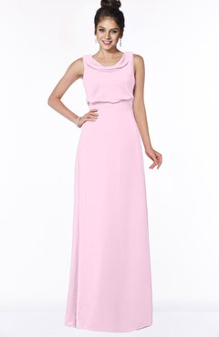 ColsBM Eileen Baby Pink Gorgeous A-line Scoop Sleeveless Floor Length Bridesmaid Dresses
