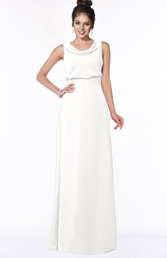 ColsBM Eileen Cloud White Gorgeous A-line Scoop Sleeveless Floor Length Bridesmaid Dresses