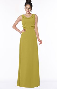 ColsBM Eileen Golden Olive Gorgeous A-line Scoop Sleeveless Floor Length Bridesmaid Dresses