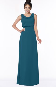 ColsBM Eileen Moroccan Blue Gorgeous A-line Scoop Sleeveless Floor Length Bridesmaid Dresses