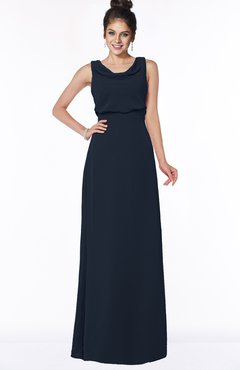 ColsBM Eileen Navy Blue Gorgeous A-line Scoop Sleeveless Floor Length Bridesmaid Dresses