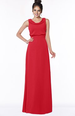 ColsBM Eileen Red Gorgeous A-line Scoop Sleeveless Floor Length Bridesmaid Dresses