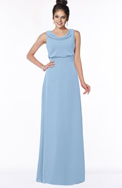 ColsBM Eileen Sky Blue Gorgeous A-line Scoop Sleeveless Floor Length Bridesmaid Dresses