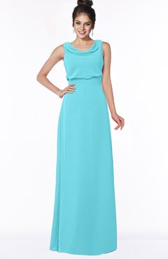 ColsBM Eileen Turquoise Gorgeous A-line Scoop Sleeveless Floor Length Bridesmaid Dresses