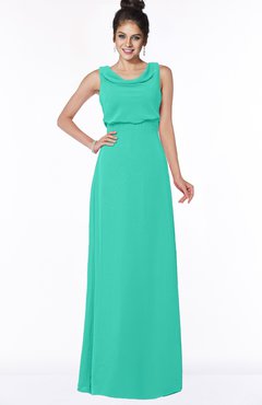 ColsBM Eileen Viridian Green Gorgeous A-line Scoop Sleeveless Floor Length Bridesmaid Dresses