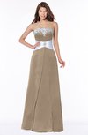 ColsBM Alivia Almondine Brown Glamorous A-line Bateau Sleeveless Half Backless Flower Bridesmaid Dresses