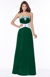 ColsBM Alivia Alpine Green Glamorous A-line Bateau Sleeveless Half Backless Flower Bridesmaid Dresses