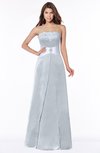 ColsBM Alivia Silver Glamorous A-line Bateau Sleeveless Half Backless Flower Bridesmaid Dresses