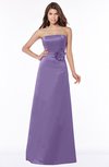 ColsBM Lyric Chalk Violet Modest A-line Strapless Sleeveless Half Backless Satin Bridesmaid Dresses