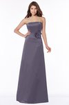 ColsBM Lyric Mulled Grape Modest A-line Strapless Sleeveless Half Backless Satin Bridesmaid Dresses