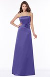 ColsBM Lyric Purple Modest A-line Strapless Sleeveless Half Backless Satin Bridesmaid Dresses