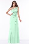 ColsBM Kathleen Honeydew Mature A-line One Shoulder Half Backless Floor Length Lace Bridesmaid Dresses