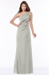 ColsBM Kathleen Platinum Mature A-line One Shoulder Half Backless Floor Length Lace Bridesmaid Dresses