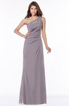 ColsBM Kathleen Sea Fog Mature A-line One Shoulder Half Backless Floor Length Lace Bridesmaid Dresses