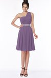 ColsBM Mabel Chinese Violet Gorgeous A-line One Shoulder Sleeveless Half Backless Chiffon Bridesmaid Dresses