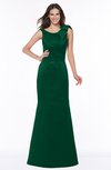 ColsBM Hayley Alpine Green Gorgeous A-line Sleeveless Satin Floor Length Bow Bridesmaid Dresses