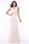 ColsBM Hayley Blush Gorgeous A-line Sleeveless Satin Floor Length Bow Bridesmaid Dresses