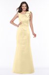 ColsBM Hayley Cornhusk Gorgeous A-line Sleeveless Satin Floor Length Bow Bridesmaid Dresses