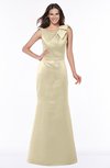 ColsBM Hayley Novelle Peach Gorgeous A-line Sleeveless Satin Floor Length Bow Bridesmaid Dresses