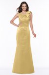 ColsBM Hayley Ochre Gorgeous A-line Sleeveless Satin Floor Length Bow Bridesmaid Dresses