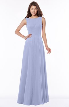ColsBM Anika Blue Heron Modest A-line Scoop Sleeveless Zip up Chiffon Bridesmaid Dresses