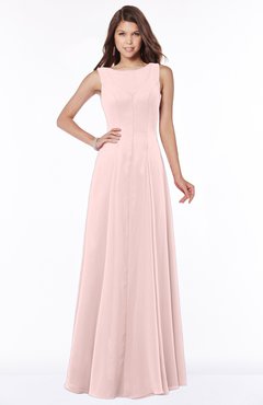 ColsBM Anika Pastel Pink Modest A-line Scoop Sleeveless Zip up Chiffon Bridesmaid Dresses