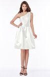 ColsBM Kristen Ivory Classic Sleeveless Satin Knee Length Plainness Bridesmaid Dresses