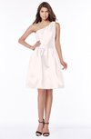 ColsBM Kristen Rosewater Pink Classic Sleeveless Satin Knee Length Plainness Bridesmaid Dresses