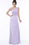 ColsBM Daniela Pastel Lilac Glamorous A-line Sleeveless Zip up Chiffon Ruching Bridesmaid Dresses