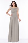 ColsBM Lillian Mushroom Gorgeous A-line Short Sleeve Zip up Chiffon Floor Length Bridesmaid Dresses