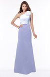ColsBM Ariella Lavender Modest Fishtail One Shoulder Sleeveless Satin Sweep Train Bridesmaid Dresses