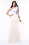 ColsBM Ariella Rosewater Pink Modest Fishtail One Shoulder Sleeveless Satin Sweep Train Bridesmaid Dresses