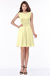 ColsBM Maisie Soft Yellow Plain A-line Sleeveless Chiffon Plainness Bridesmaid Dresses