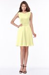 ColsBM Maisie Wax Yellow Plain A-line Sleeveless Chiffon Plainness Bridesmaid Dresses